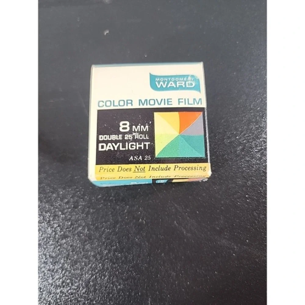 Montgomery Wards Color Movie Film Double 8mm‎ Film Magazine – Sealed – Exp 1968
